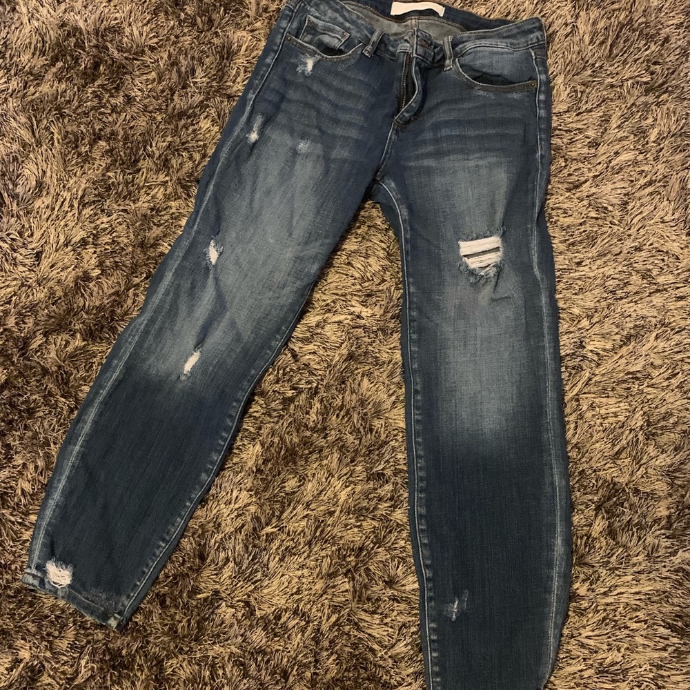 Distressed Hidden Jeans